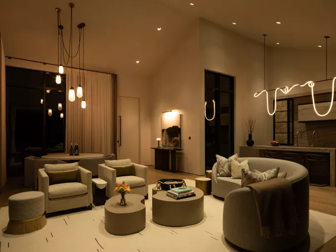 Luxury lighting powered by Lutron at Stay Bungalow