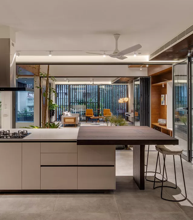 Residence Kitchen with Lutron - Shamanth Patil