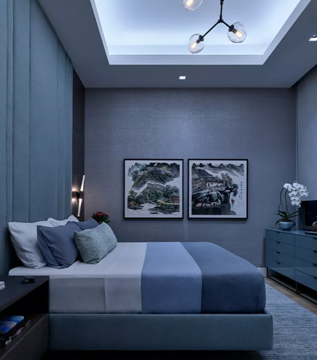 Penthouse Bedroom with Lutron