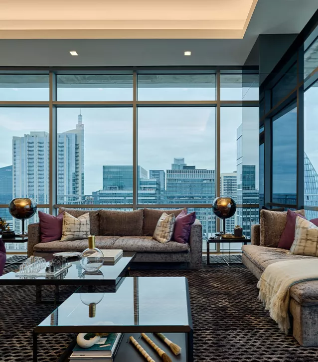 Penthouse Living Room with Lutron