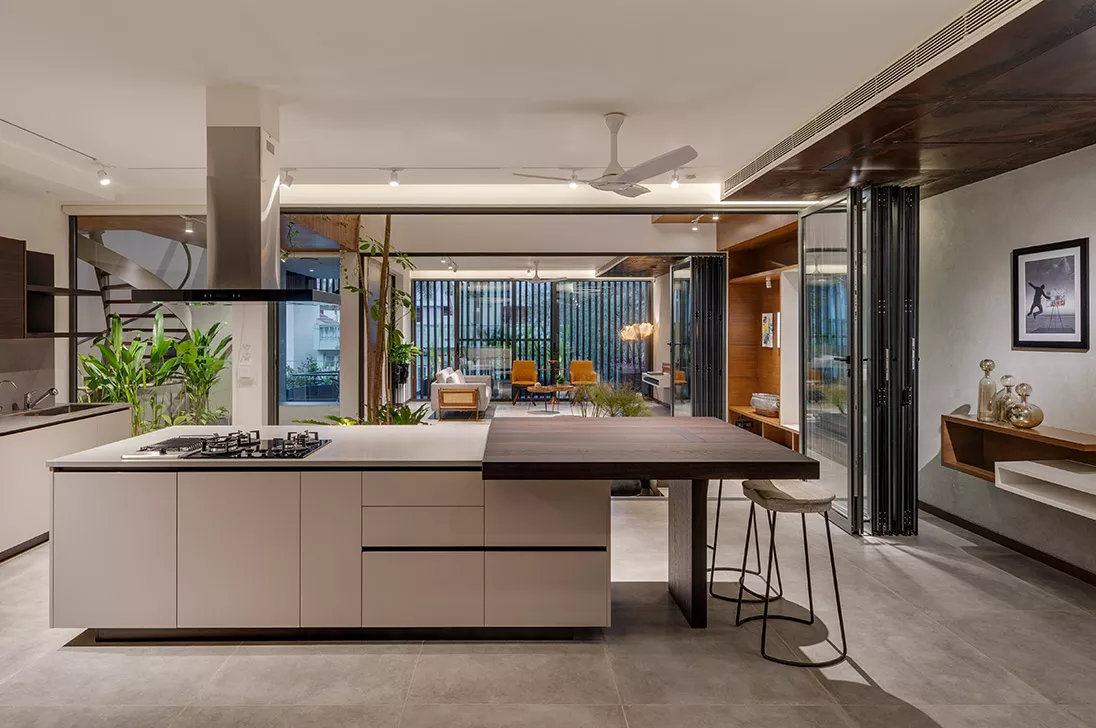 Residence Kitchen with Lutron - Shamanth Patil