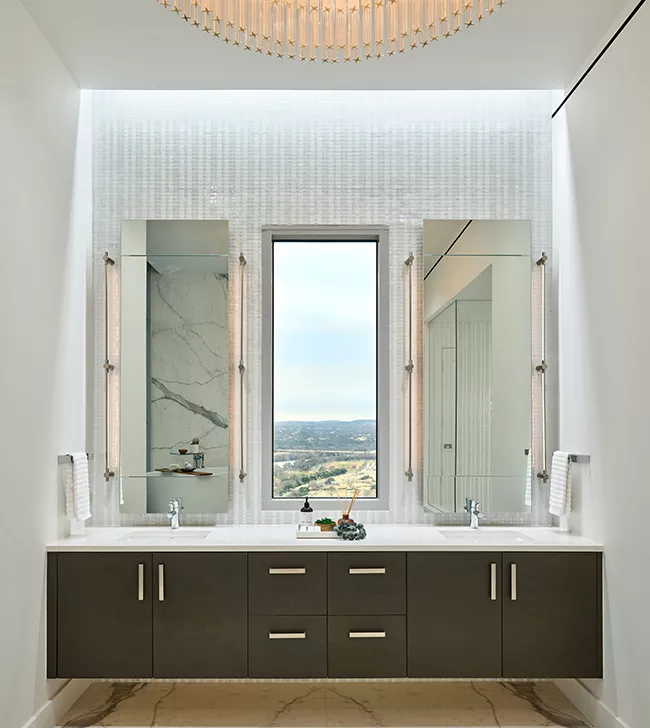 Penthouse Bathroom with Lutron