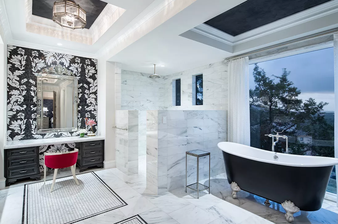 Residence Bathroom with Lutron - Piston Design