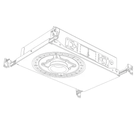 Ketra D2 Recessed LED Downlight sketch with slim profile