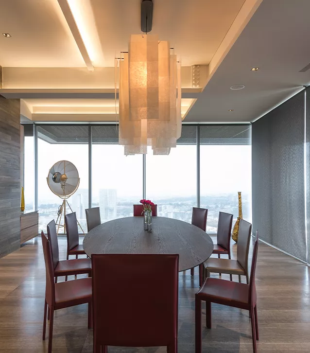 Latin America Dining Room with Lutron